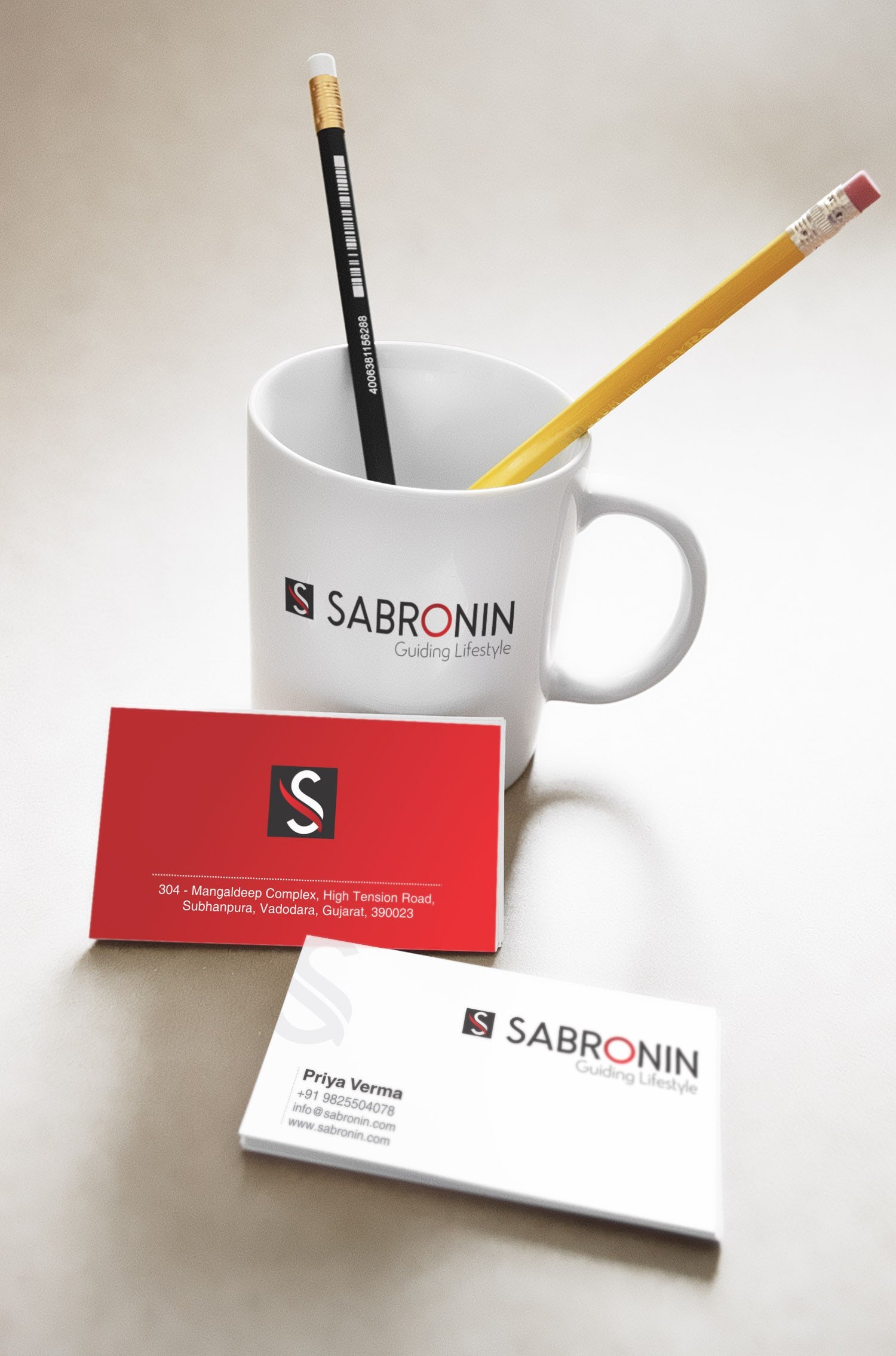 Sabronin Stationery design 